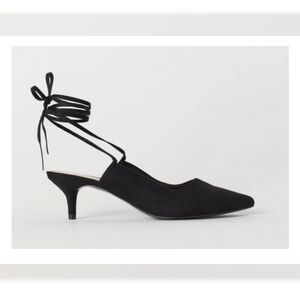 3/$20! H&M Lace-up Tie Slingbacks